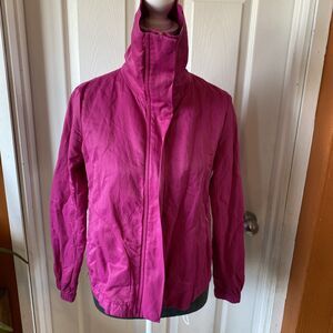 Talbots Jacket Women’s Size 4P Lightweight Pink Full Zip High Neck Spring